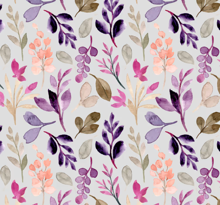 Nursery blind in floral soft colors - TenStickers