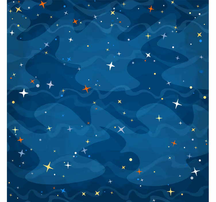 Nursery blind starry camouflage - TenStickers