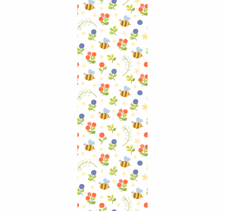 Nursery blind with adorable baby bee design - TenStickers