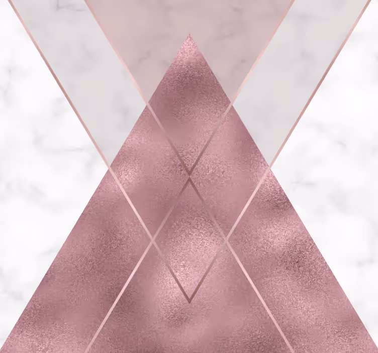 Hallway blind in pink and grey marble - TenStickers