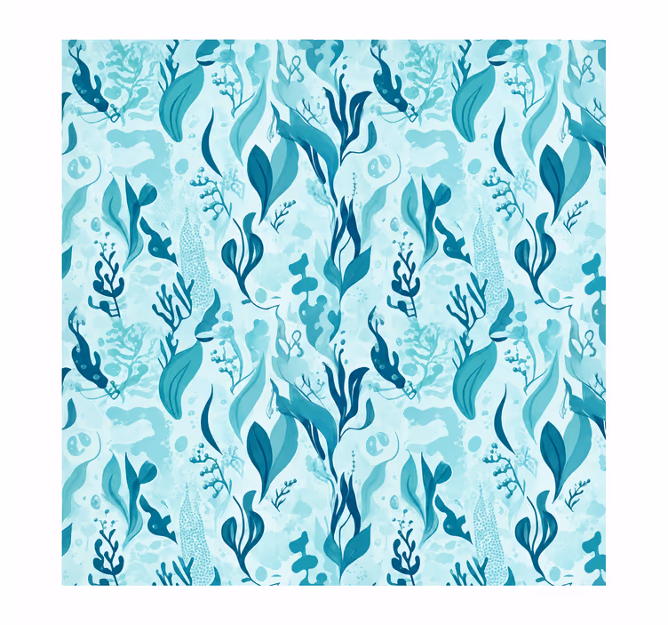Marine leaves bathroom blind - TenStickers