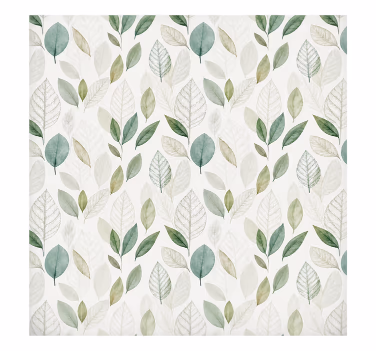 Grey blind screen leaves translucent - TenStickers