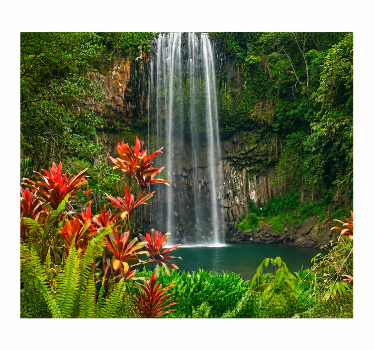 Kitchen blind width 130 waterfall forest - TenStickers