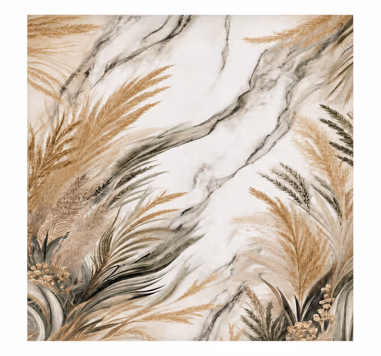 White blind with contemporary leaves design - TenStickers