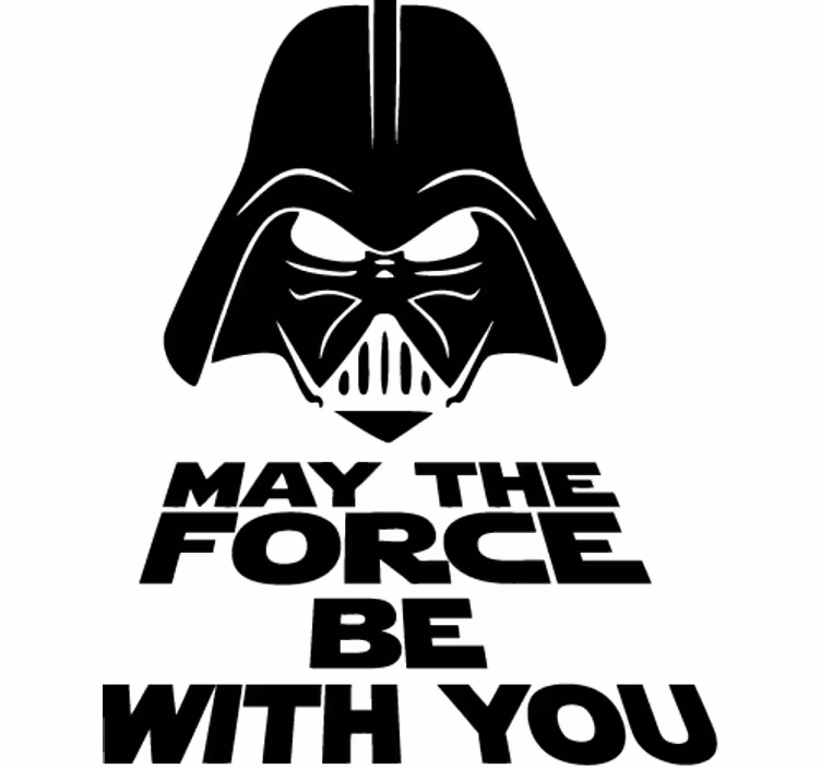 Tv series blind vader toilet vinyl may the force - TenStickers
