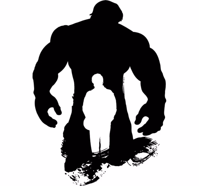 Superhero blind decorative vinyl silhouette - TenStickers