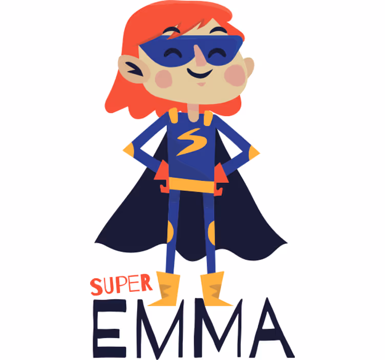 Superhero blind superheroine custom design - TenStickers