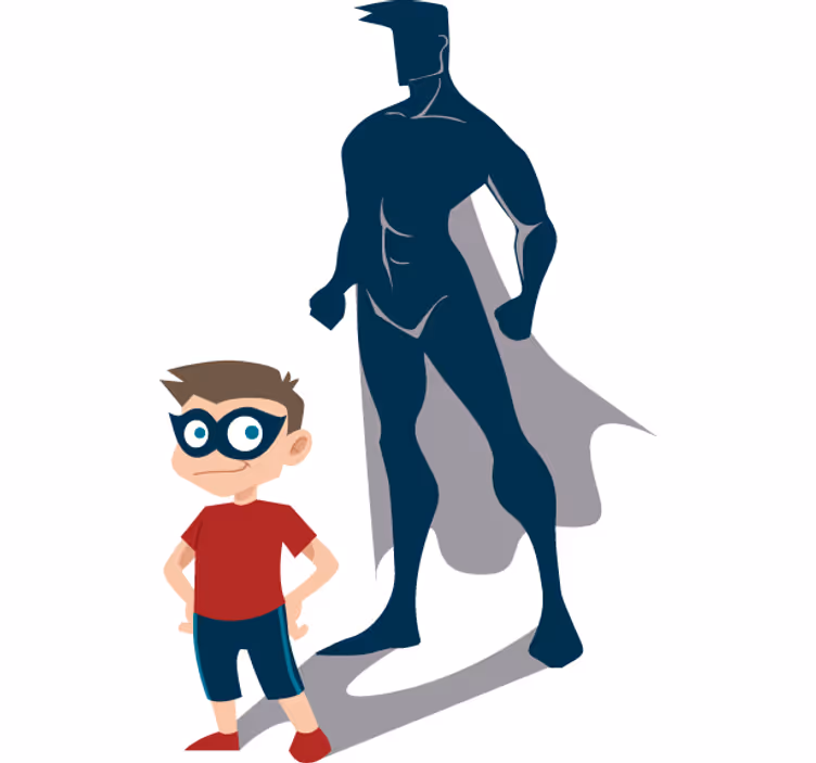 Superhero blind for kids superhero vinyl - TenStickers