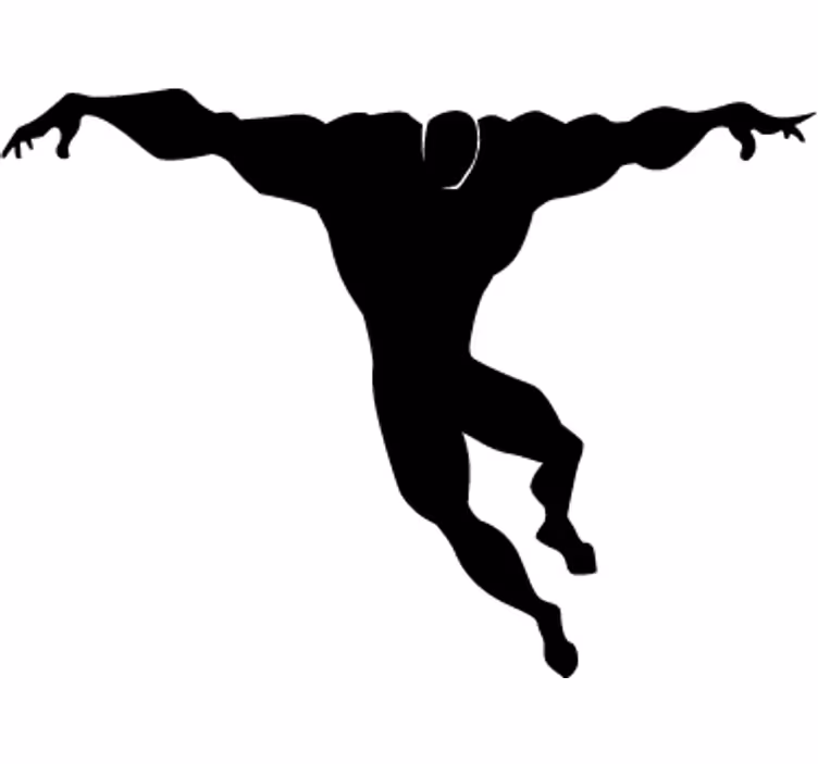 Superhero blind jumping superhero vinyl - TenStickers