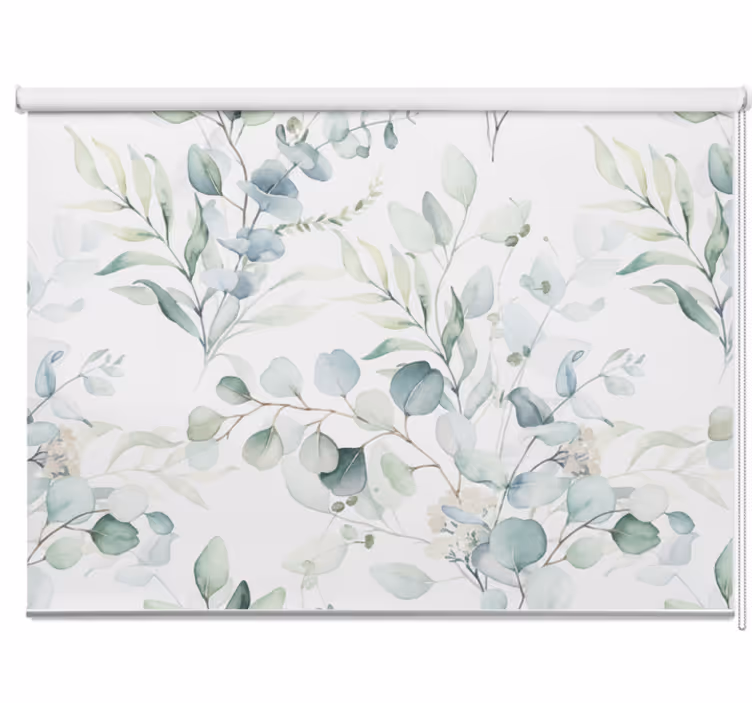 Balcony blind eucalyptus green design - TenStickers