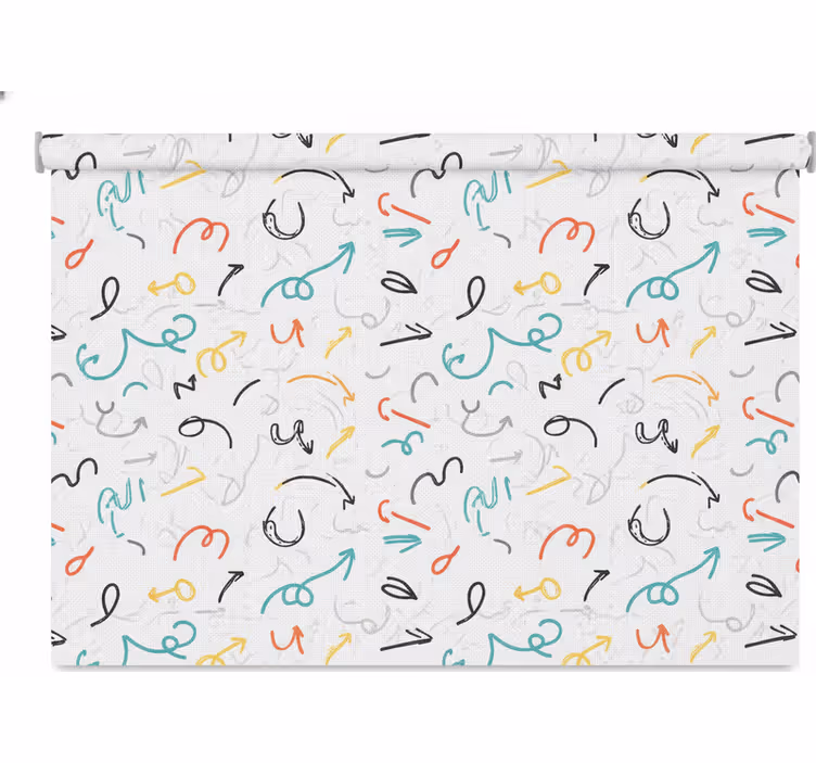 Teenage roller blind with funny colorful arrows - TenStickers
