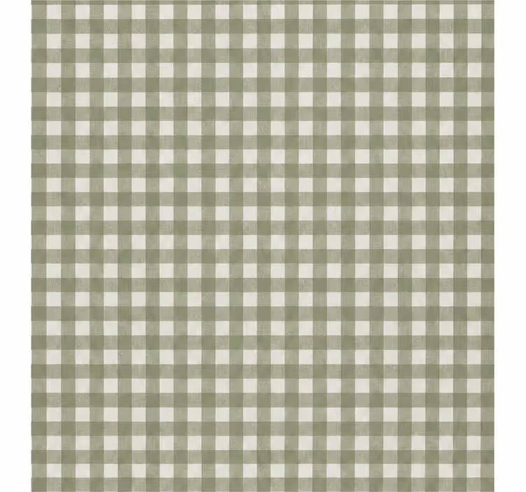 Green blind small gingham squares pattern - TenStickers