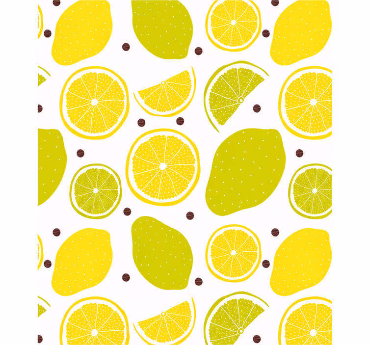 Master bedroom blind 120x250 citrus design - TenStickers