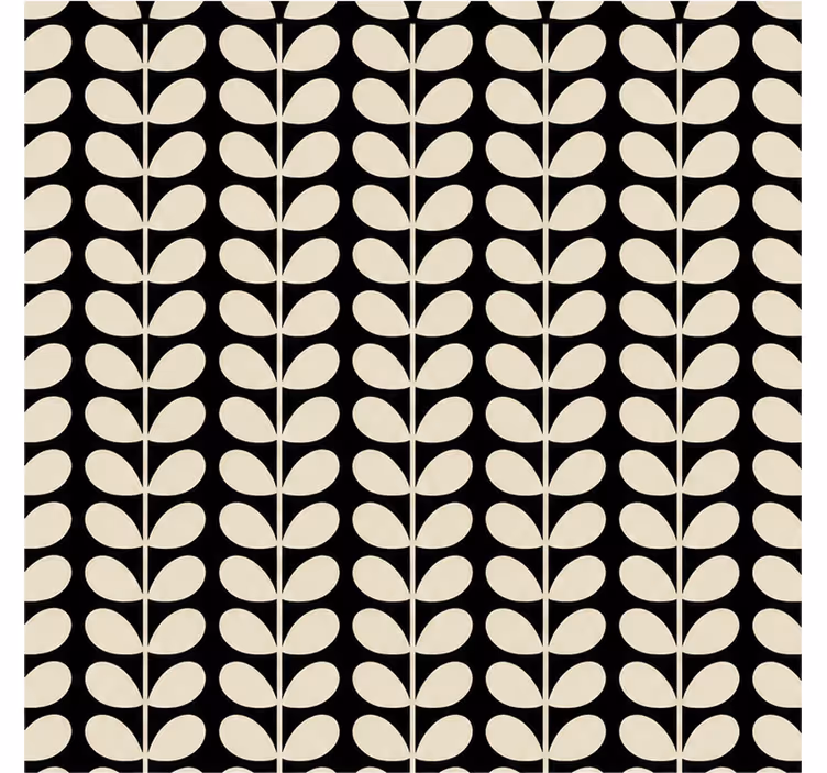 Black blind with solid stem row pattern - TenStickers