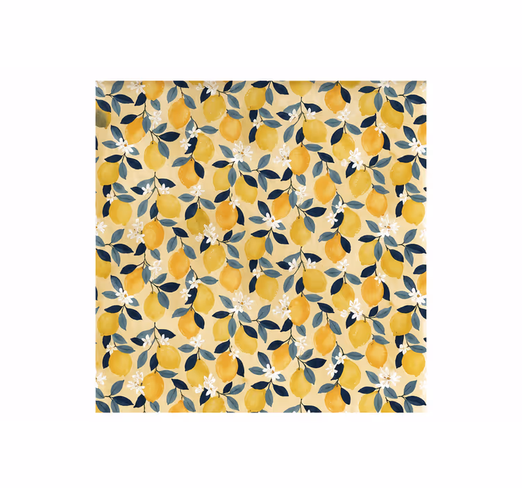 Yellow blind sicily citrus design - TenStickers