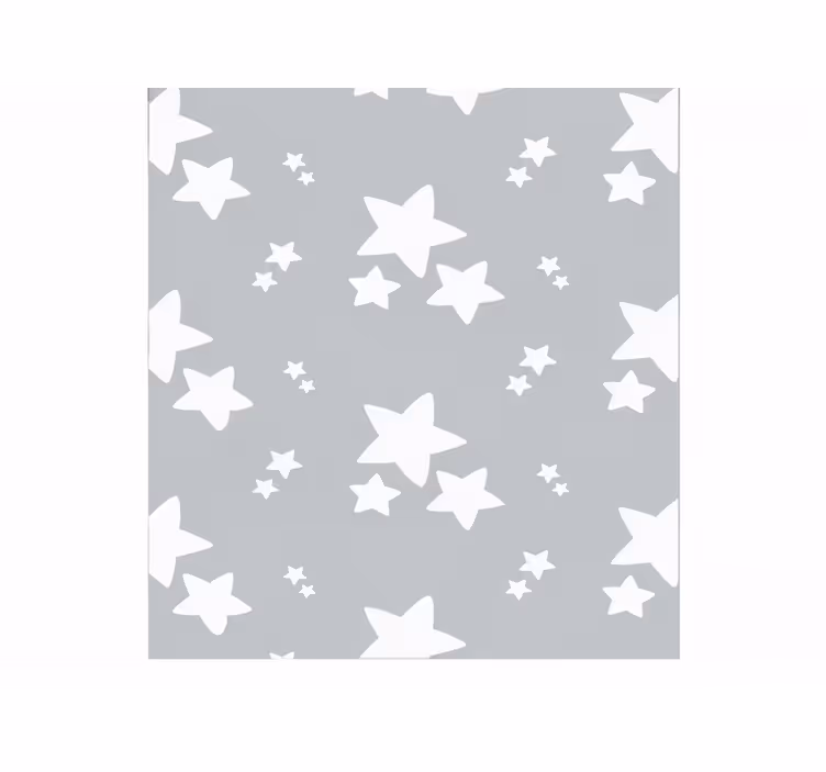 Grey blind with simple star pattern - TenStickers