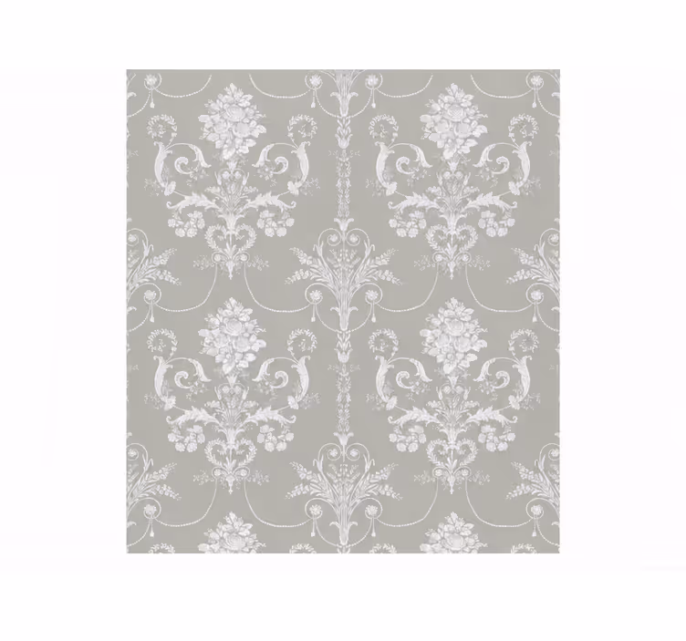 Grey blind with regal floral pattern - TenStickers