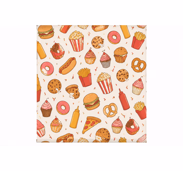 Kitchen blind width 300 delicious snacks design - TenStickers