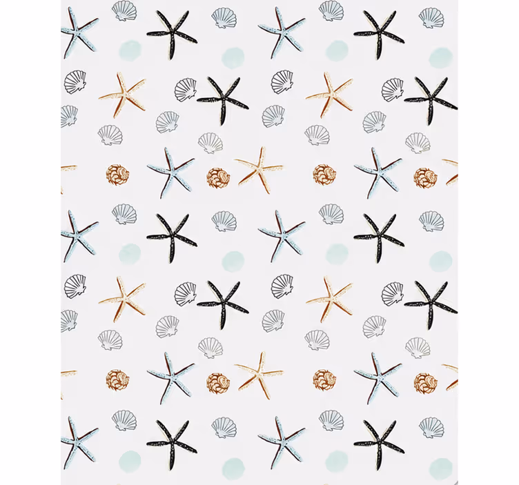 Master bedroom blind width 240 simple sea stars - TenStickers