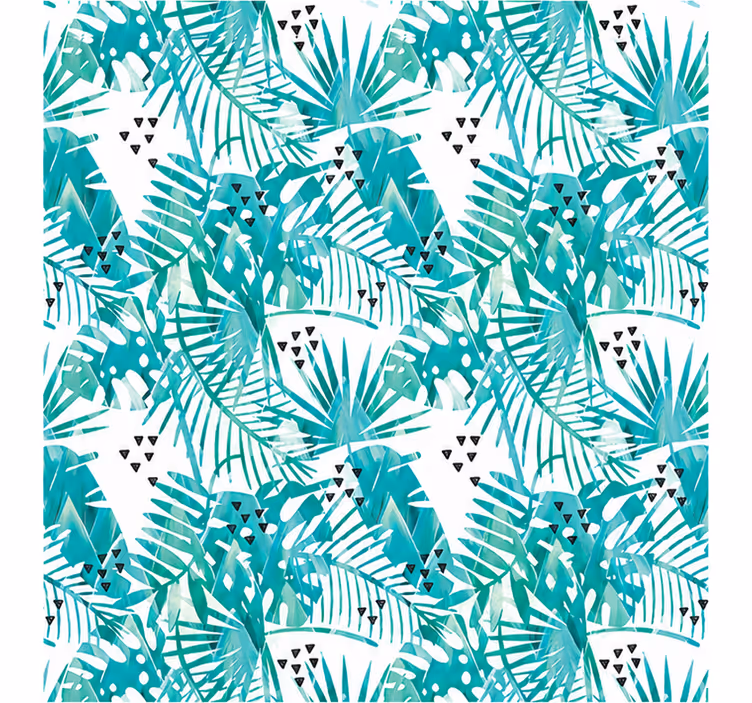 Master bedroom blind width 210 modern leaf design - TenStickers