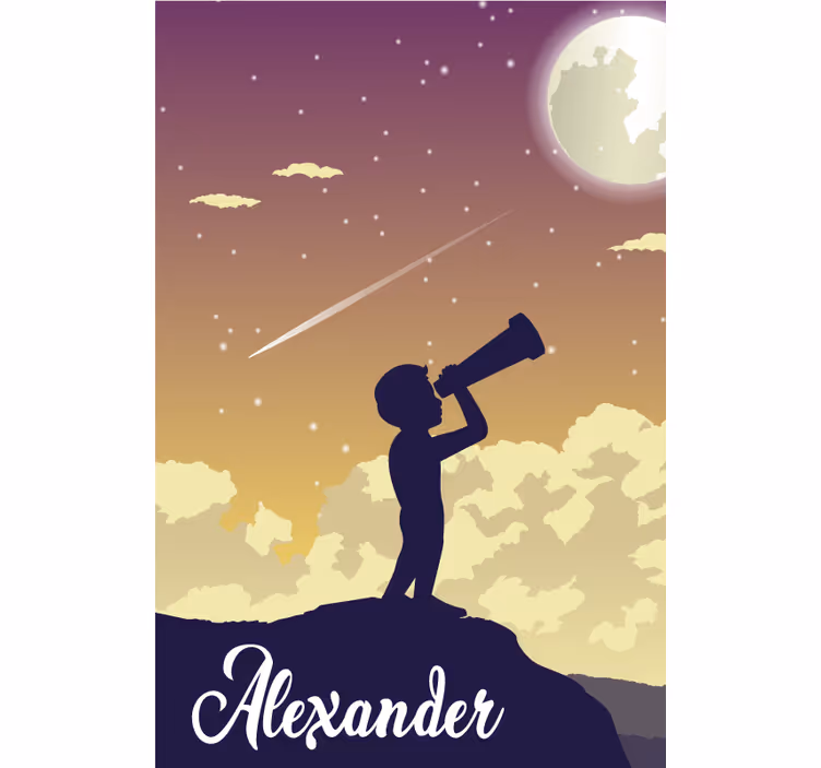 Stargazing Silhouette customised blind - TenStickers