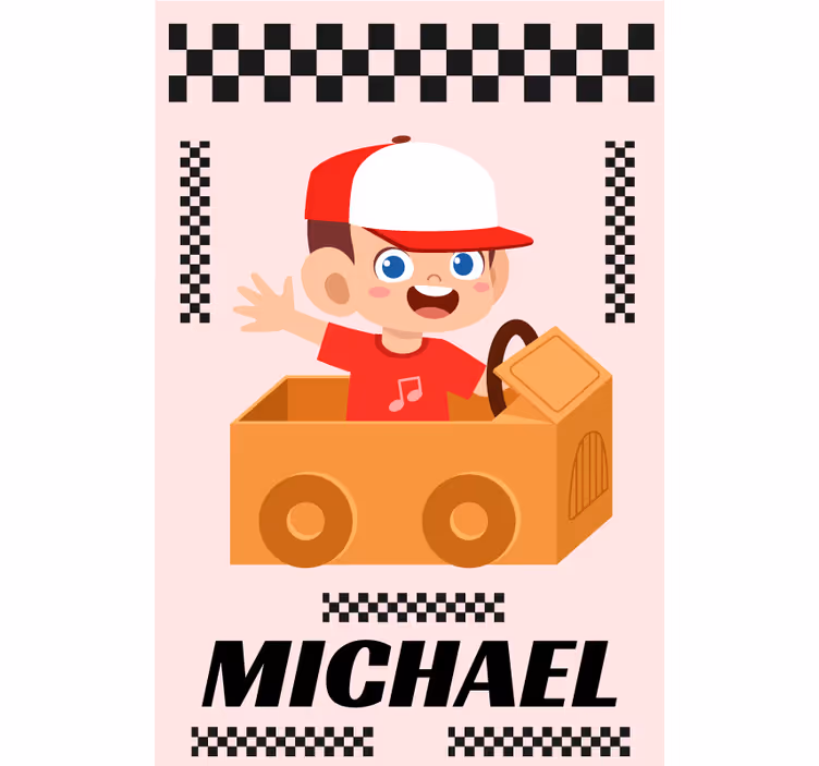 Animated Racing Adventure customised blind - TenStickers