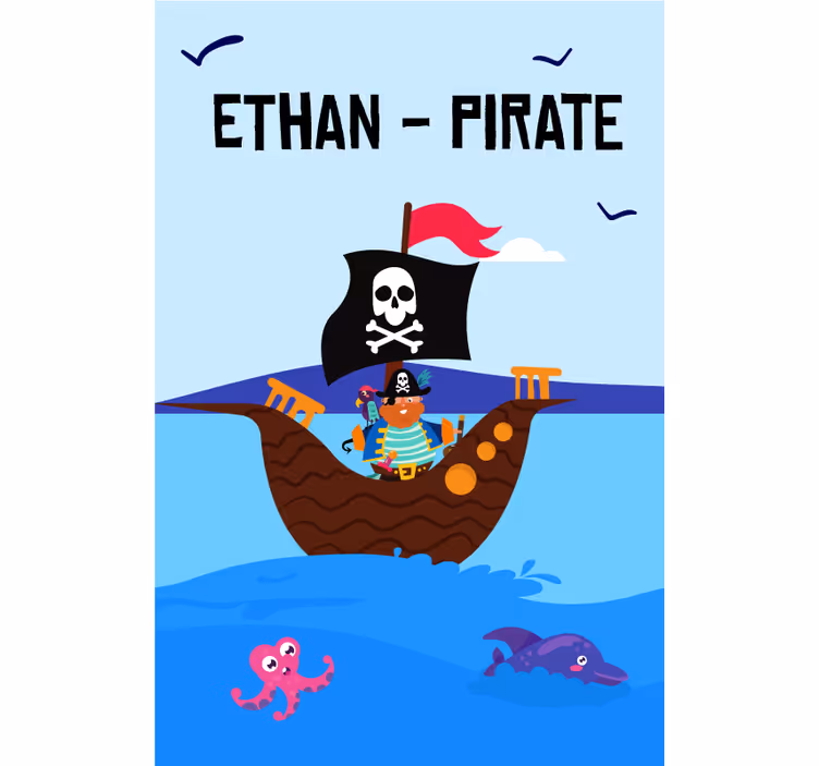 Pirate Adventure Seascape customised blind - TenStickers