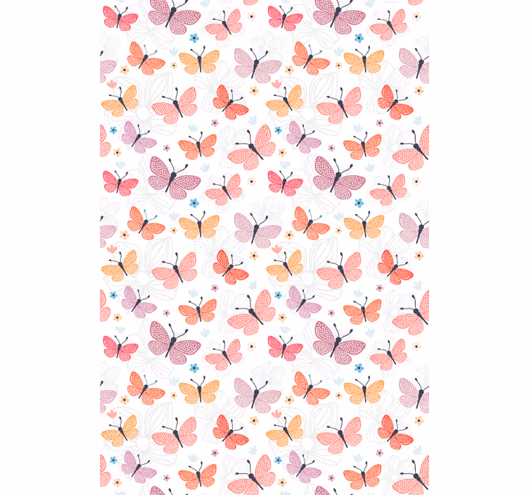 Butterflies flying Original roller blind - TenStickers