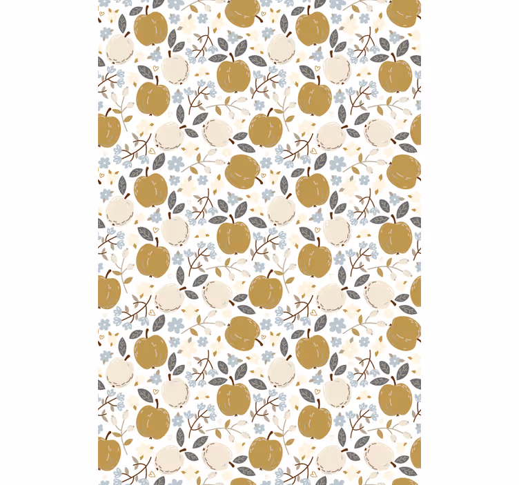Apple Floral Print fruit and vegetable blind - TenStickers