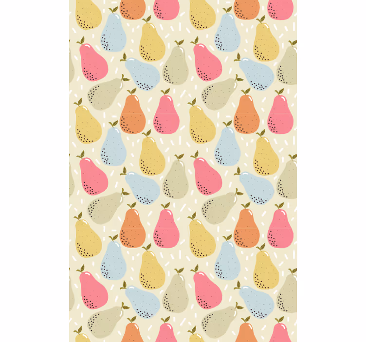 Patterned Pear Illustration fruit and vegetable blind - TenStickers