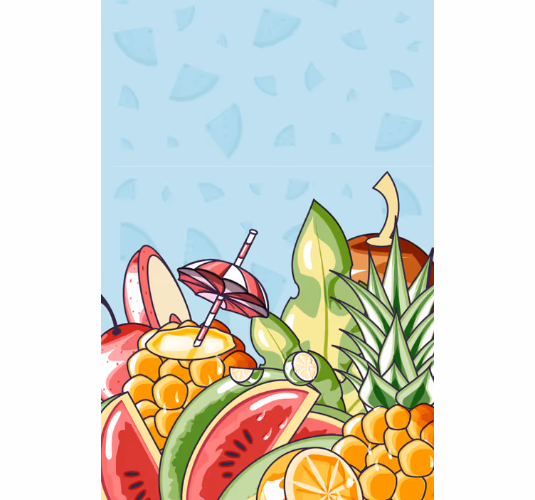 Fruit and vegetable blind tropical fruit delight - TenStickers