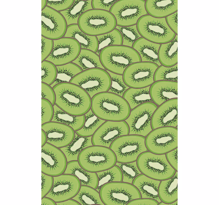 Sliced Kiwi Pattern fruit and vegetable blind - TenStickers