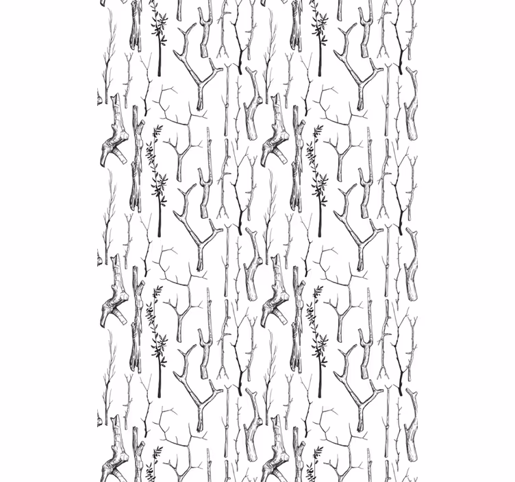 Branches Silhouette tree roller blind - TenStickers