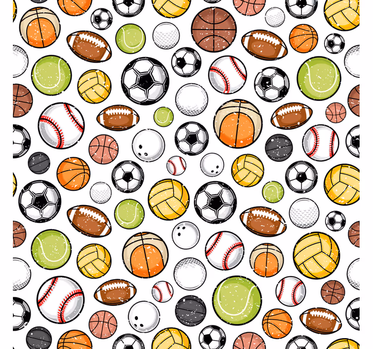 Assorted Balls Equipment sport blind - TenStickers