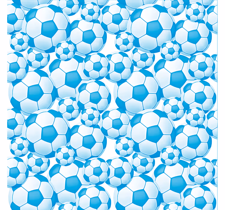 Blue ball pattern Football blind - TenStickers