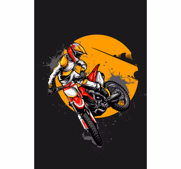 Motorbike Fun sports blind - TenStickers