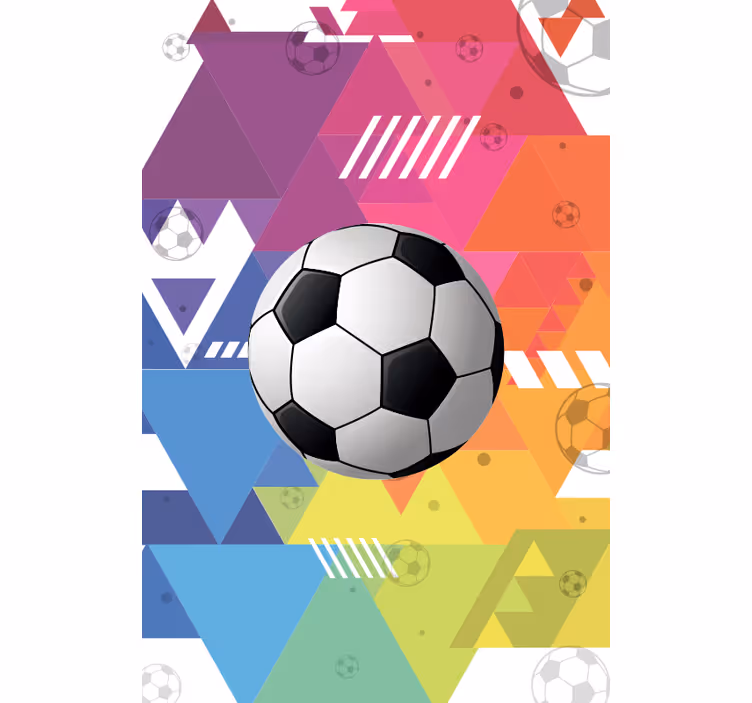 Multicolour geometric balls sports blind - TenStickers