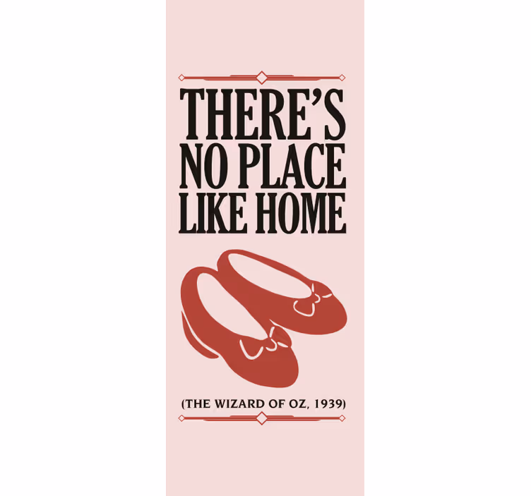 No Place Like Home Quote text roller blind - TenStickers