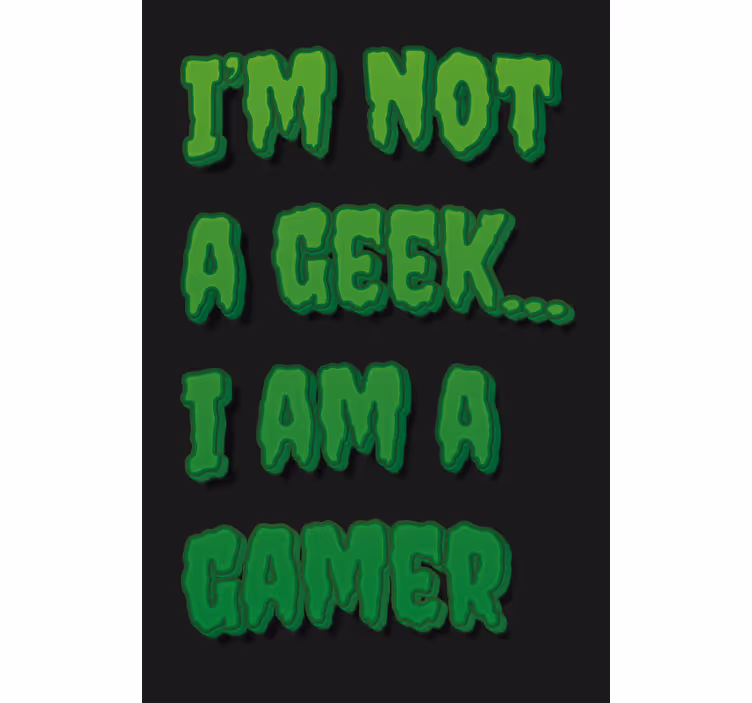 Gamer Identity Statement text roller blind - TenStickers