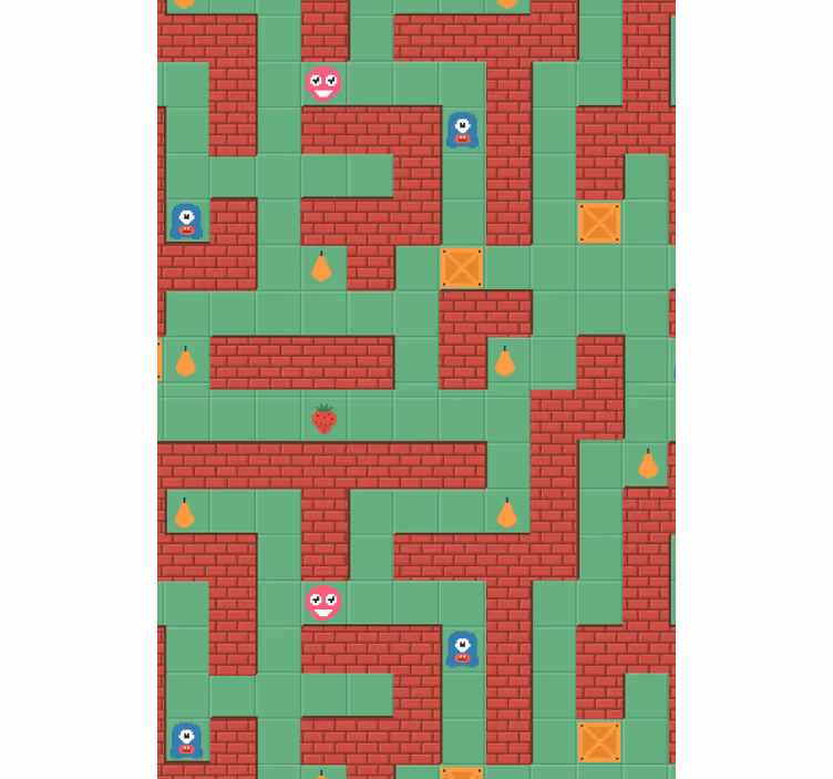 Maze Creature Adventure funky roller blind - TenStickers