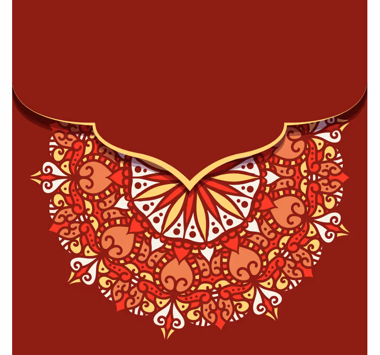 luxury colorful mandala Living room blind - TenStickers