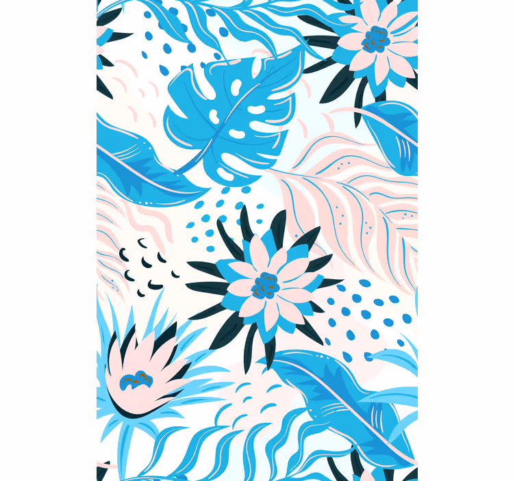 Botanical Pattern Design flowers and plant blind - TenStickers