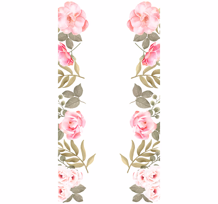 Gentle Blush Roses flowers and plant blind - TenStickers