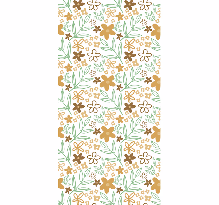 Floral Motif Design flowers and plant blind - TenStickers