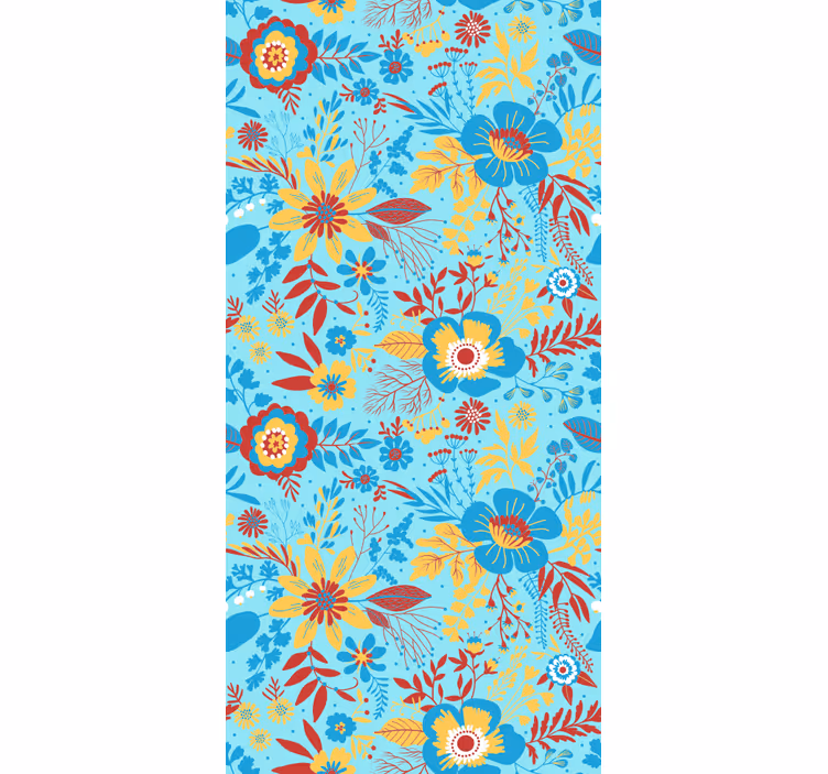 Botanical Pattern Display flower blind - TenStickers