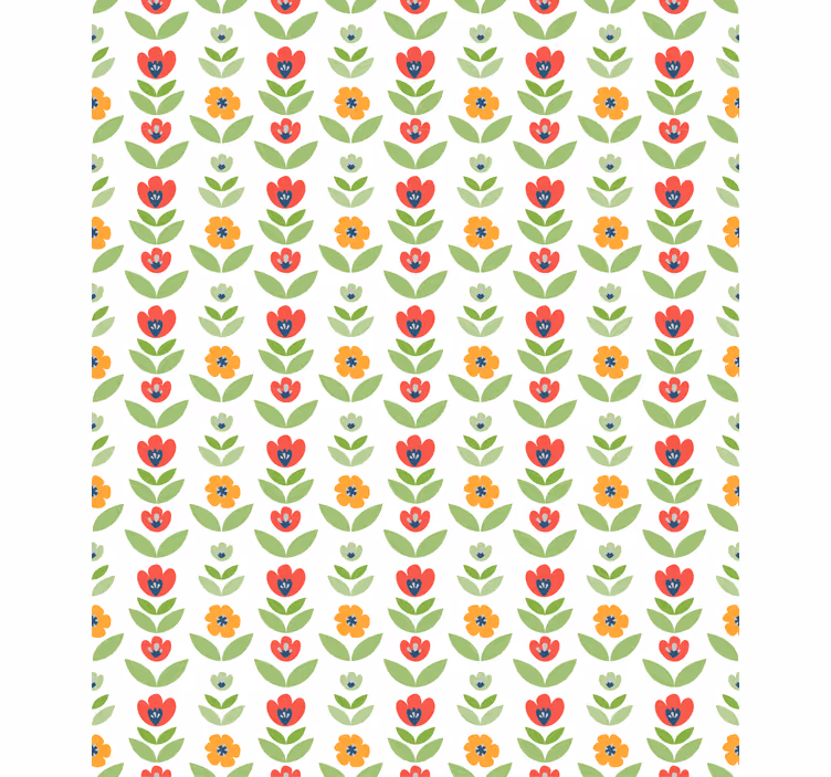 Charming Floral Pattern flowers and plant blind - TenStickers
