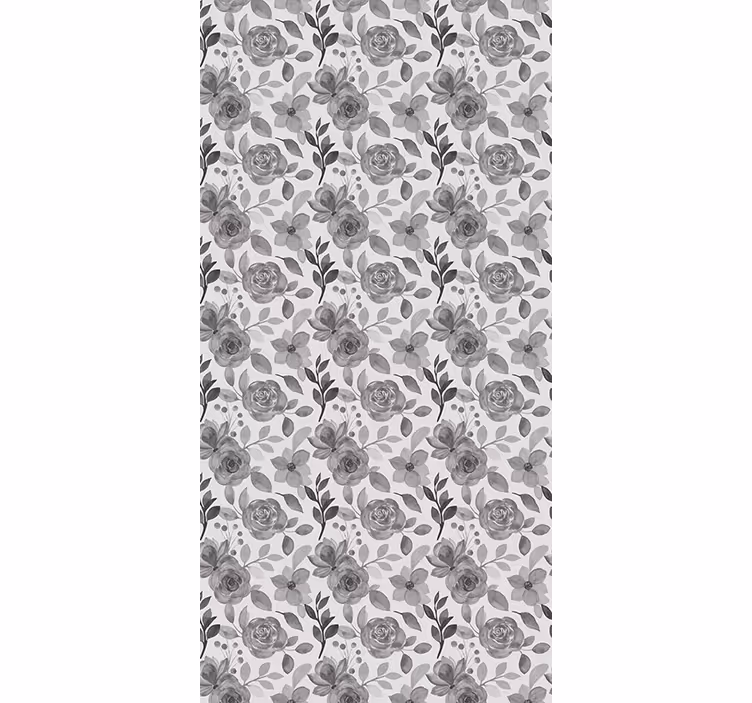 gray roses with grey leaves Flower blind - TenStickers