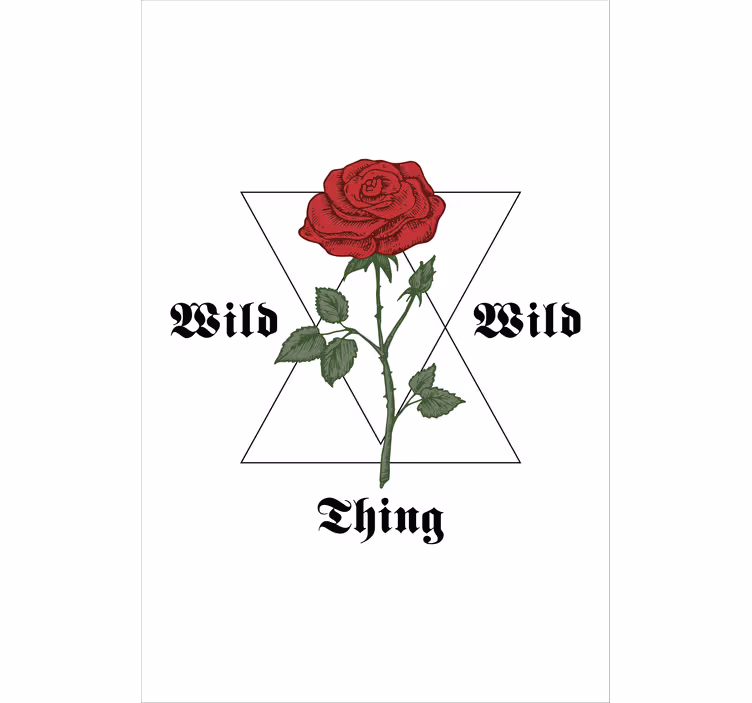 Rose Motif Emblem flower blind - TenStickers