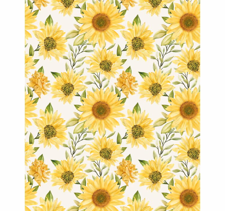 Sunflower Botanical Arrangement flowers and plant blind - TenStickers
