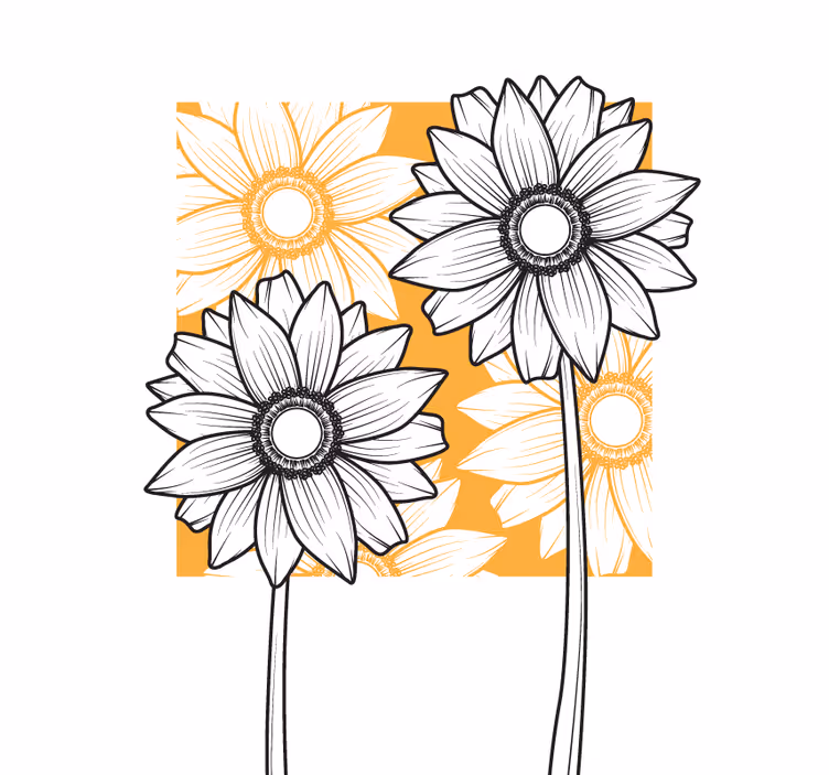 Lush Flower Pattern flowers and plant blind - TenStickers